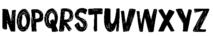 Hatchback Casual Font UPPERCASE