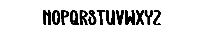 Hatched Font LOWERCASE