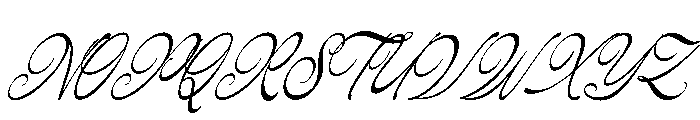 Hauliot Roisy Italic Font UPPERCASE