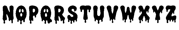 Haunt Slime Bold Font UPPERCASE