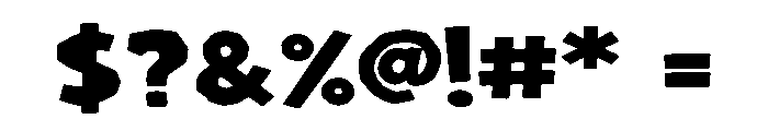 Haunted Block Font OTHER CHARS