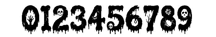 Haunted Drip Font OTHER CHARS