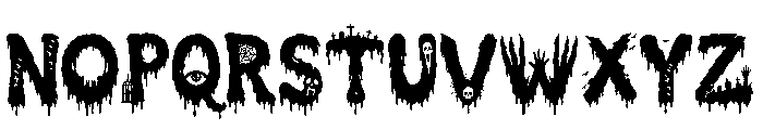 Haunted Drip Font UPPERCASE