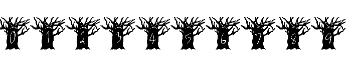 Haunted Grove Font OTHER CHARS