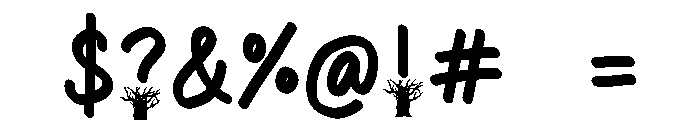 Haunted Grove Font OTHER CHARS