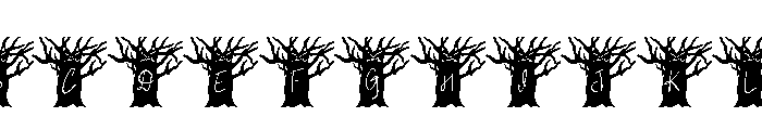Haunted Grove Font UPPERCASE