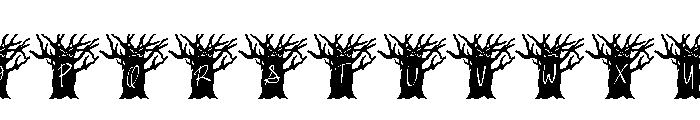 Haunted Grove Font UPPERCASE