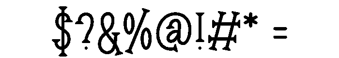 Haunted Keep Font OTHER CHARS