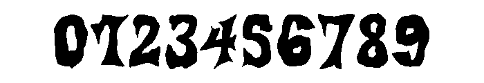 Haunted Letters Font OTHER CHARS