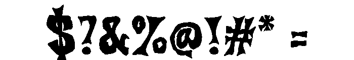 Haunted Letters Font OTHER CHARS