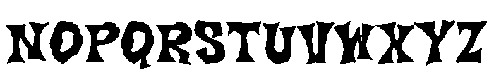 Haunted Letters Font UPPERCASE