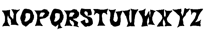 Haunted Letters Font LOWERCASE