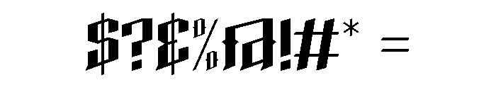 Haunted Mountain Font OTHER CHARS