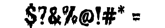 Haunted Palace Font OTHER CHARS
