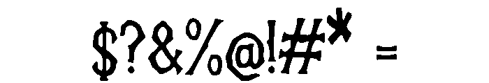 Haunted_Path Font OTHER CHARS