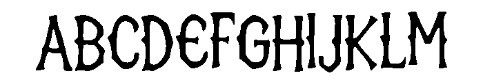 Haunted_Path Font UPPERCASE
