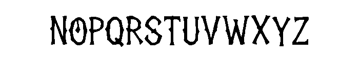 Haunted_Path Font LOWERCASE