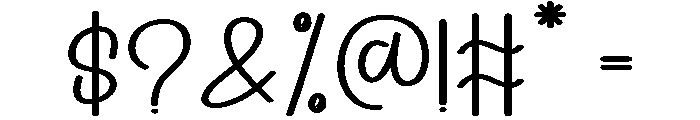Haunting Quirky Font OTHER CHARS