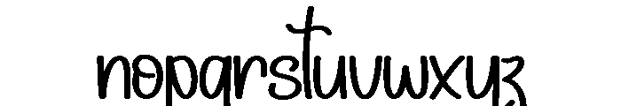 Haunting Quirky Font LOWERCASE