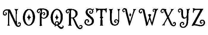 Hauntshade Font UPPERCASE