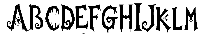 Hauntwick Font UPPERCASE