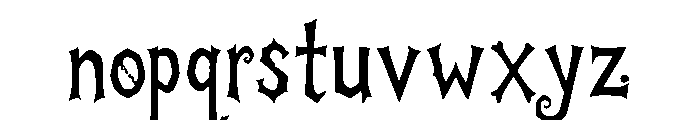 Hauntwick Font LOWERCASE