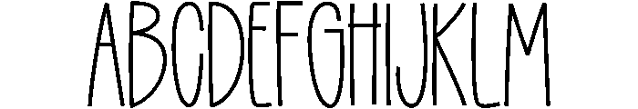 Have A Nice Day! Honey Thin Font UPPERCASE