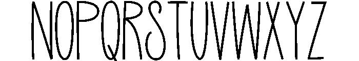 Have A Nice Day! Honey Thin Font UPPERCASE