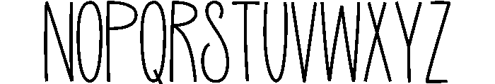 Have A Nice Day! Honey Thin Font LOWERCASE