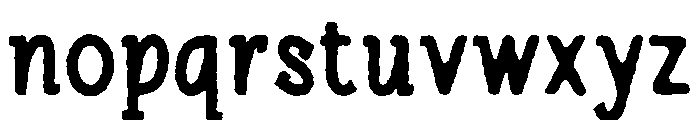 Hawk Union Regular Font LOWERCASE