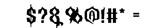 Hawkgirl Font OTHER CHARS
