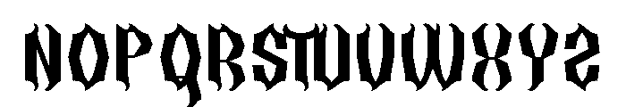 Hawkgirl Font UPPERCASE