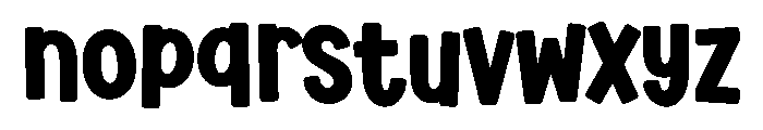 Hayble Thaky Regular Font LOWERCASE
