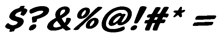 happy Crumbs Slant Font OTHER CHARS