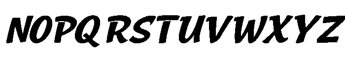 happy Crumbs Slant Font UPPERCASE