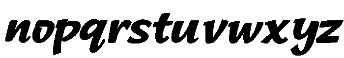 happy Crumbs Slant Font LOWERCASE