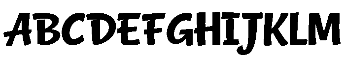 happy Crumbs Style Font UPPERCASE