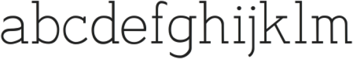 HA Noirda Slab Light ttf (300) Font LOWERCASE