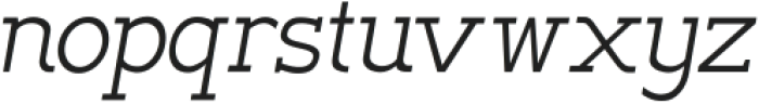 HA Noirda Slab Regular Italic ttf (400) Font LOWERCASE