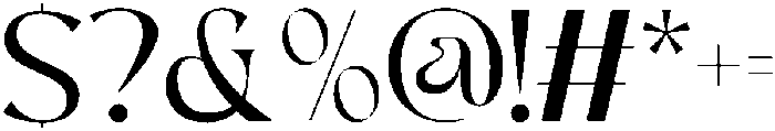 HAKUNA otf (400) Font OTHER CHARS