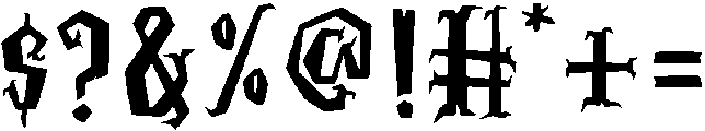 HALLOWEEN otf (400) Font OTHER CHARS