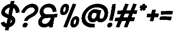 HALUNA Italic otf (400) Font OTHER CHARS