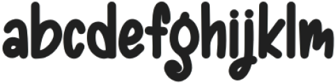 HAMBURGER Bold otf (700) Font LOWERCASE