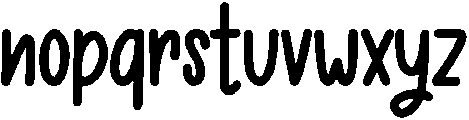 HAMBURGER Regular otf (400) Font LOWERCASE