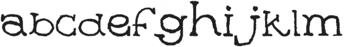 HAND Serif Regular otf (400) Font LOWERCASE
