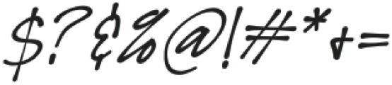 HAND & WRITE Bold Italic otf (700) Font OTHER CHARS