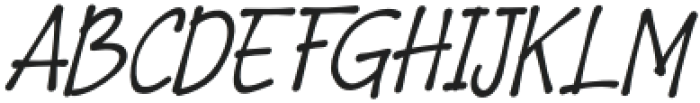 HAND & WRITE Bold Italic otf (700) Font UPPERCASE