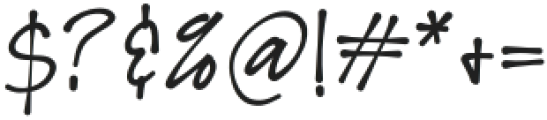 HAND & WRITE Bold otf (700) Font OTHER CHARS