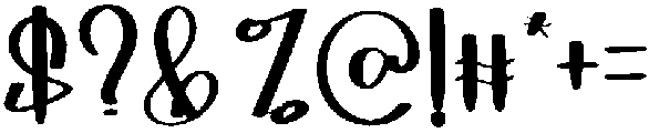 HANDMADE Regular otf (400) Font OTHER CHARS
