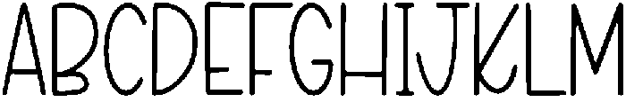 HANDWRITE Regular otf (400) Font UPPERCASE